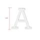 thumbnail image 5 of Kit de recambio de letras Veskaoty 2,5 cm 188 piezas blanco, 5 of 5
