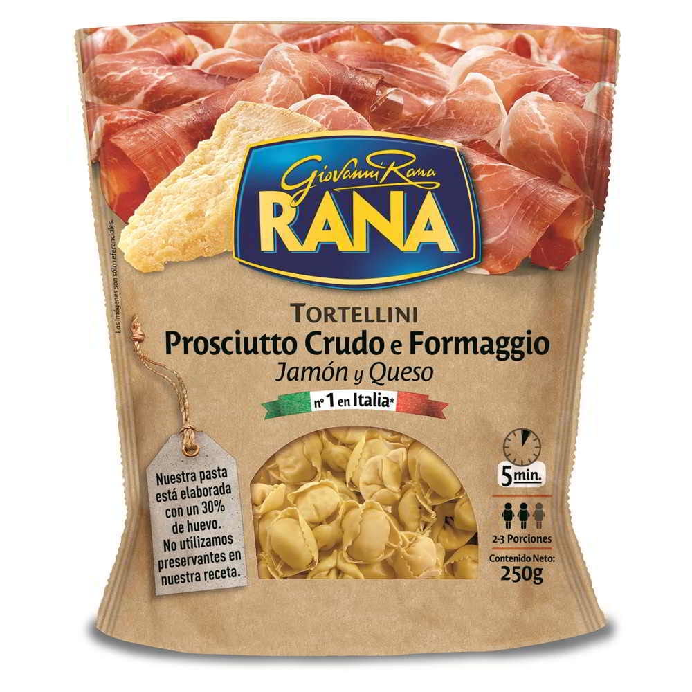 Pasta Fresca Tortelloni Jamón Crudo Y Queso 250 g Rana
