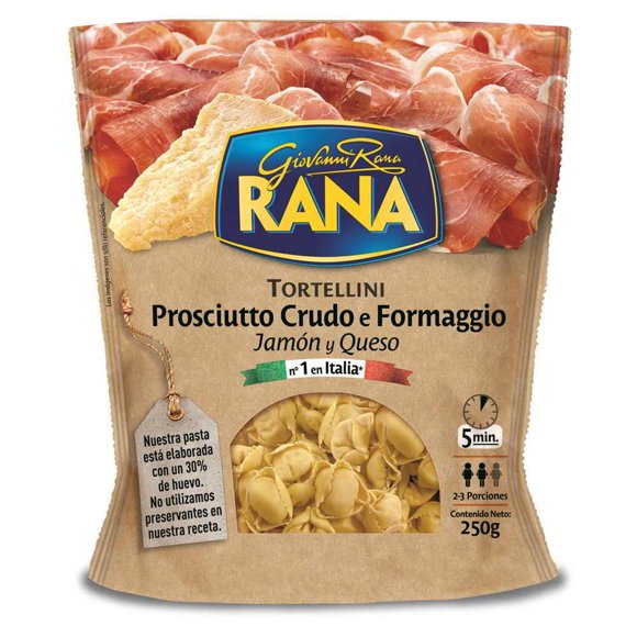 Pasta Fresca Tortelloni Jamón Crudo Y Queso, 250 g