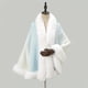 thumbnail image 1 of 25.60"X64.96" Imitation Rabbit Fur Shawl Scarf Collar Imitation Cashmere Cloak Winter Cold And Warm Shawl Wrap, 1 of 5