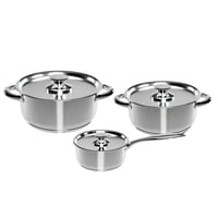Bateria Cocina Wens 6 Piezas Acero Inoxidable Cocina 410-6Ss