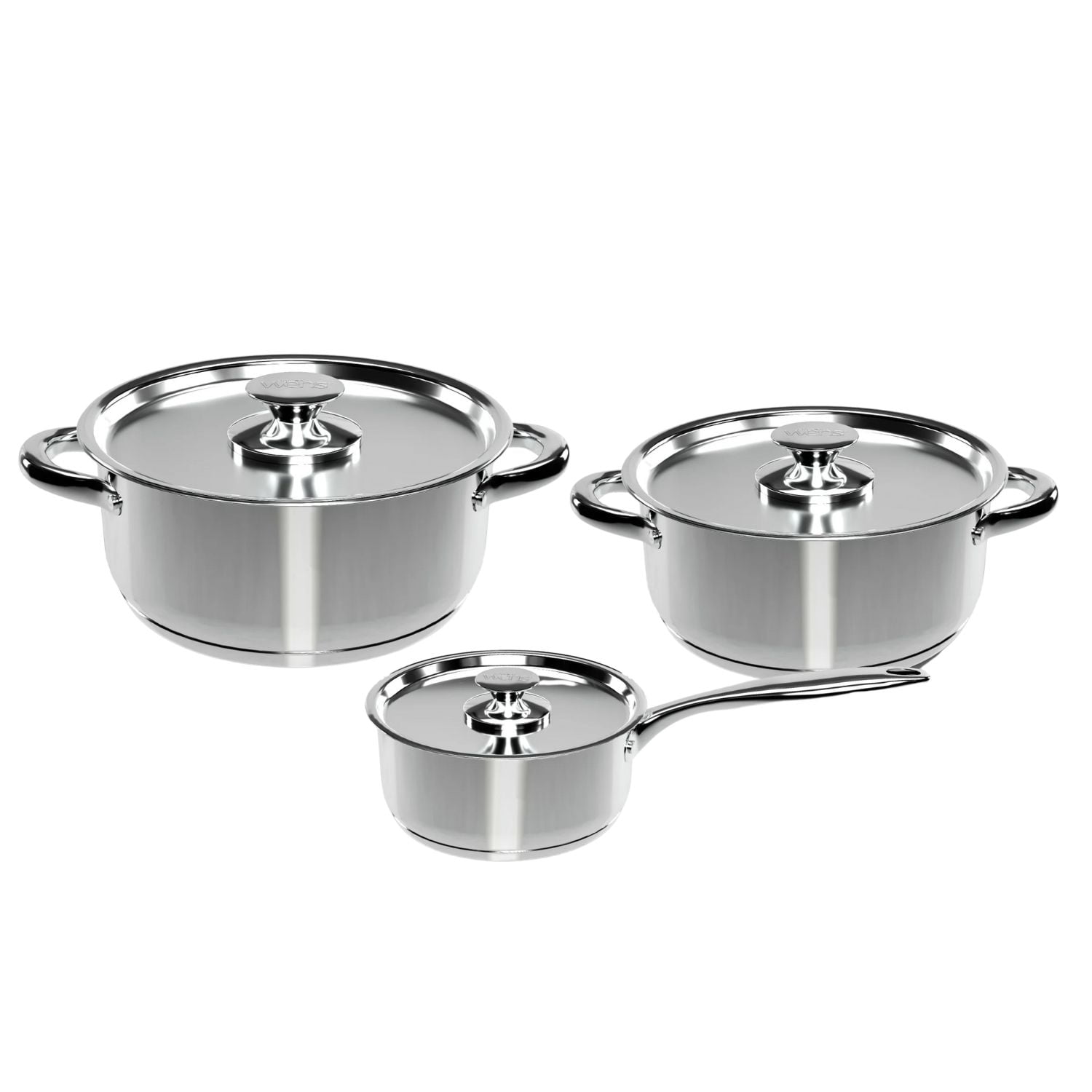 Bateria Cocina Wens 6 Piezas Acero Inoxidable Cocina 410-6ss