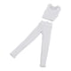 thumbnail image 3 of Figura De Mujer A Escala 1/12 Chaleco Y Pantalones Accs Para Figuras De Acción Femeninas De 6 Pulgadas Blanco, 3 of 3