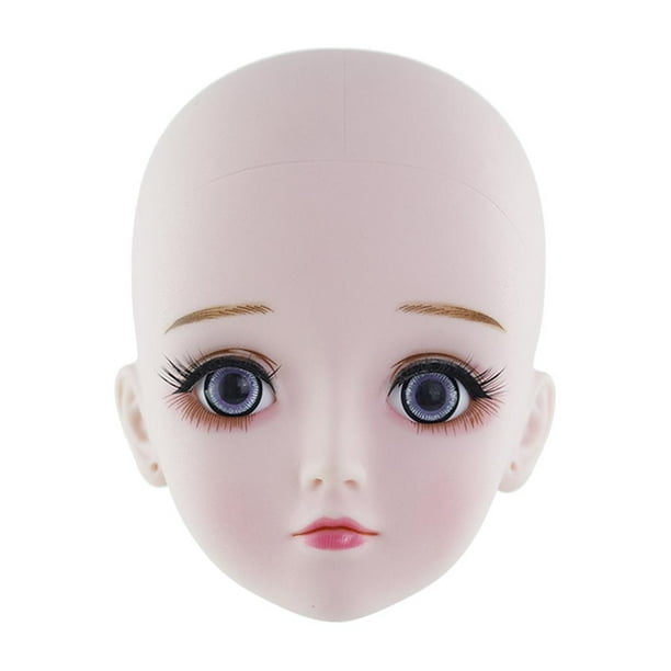 Muñeca BJD 1/3 Molde De Cabeza De Muñecas Con Ojos 4D Accesorios Para Muñecas DIY