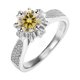 thumbnail image 1 of Anillos de Moissanita de Oro Blanco de 18K de 1 Uds para Mujer Regalo Color D VVS1 Anillos de Diamante Anillos de Plata Esterlina S925 Joyería Anillos de Compromiso de Moissanita con Certificado, 1 of 8