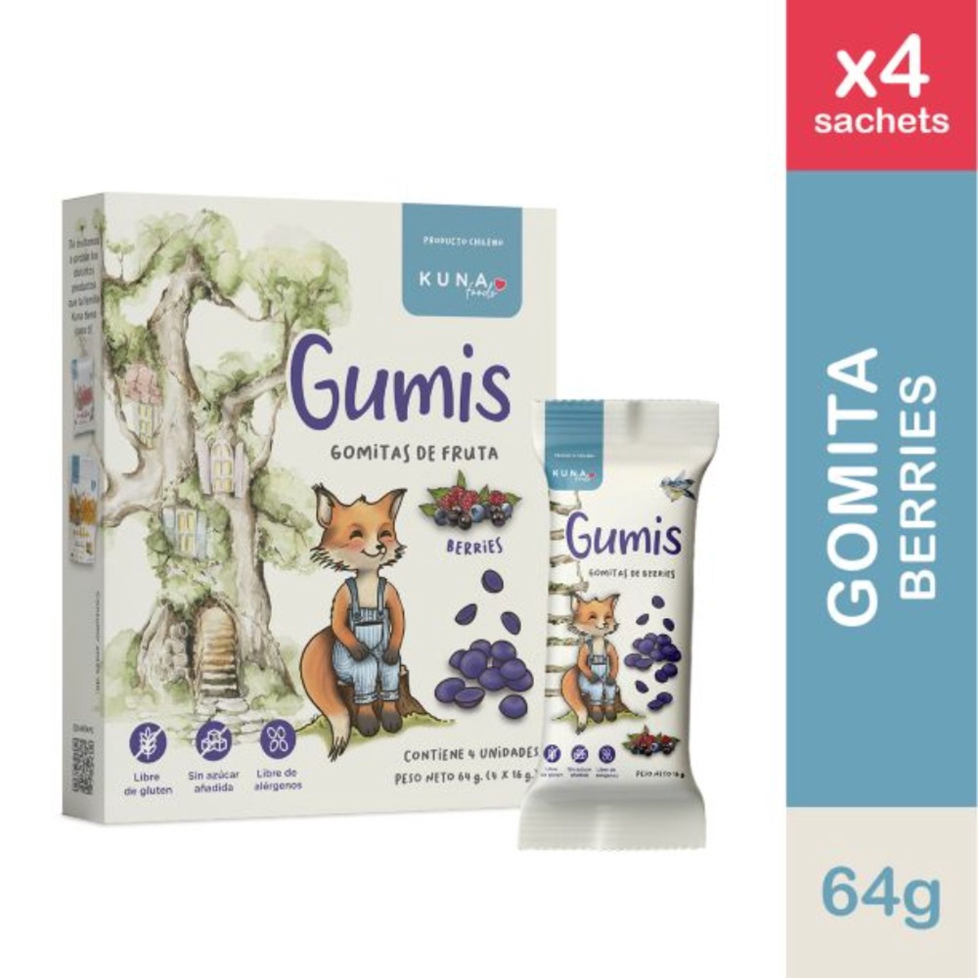 Gomitas Gumis Berries 4 Un Kuna Foods
