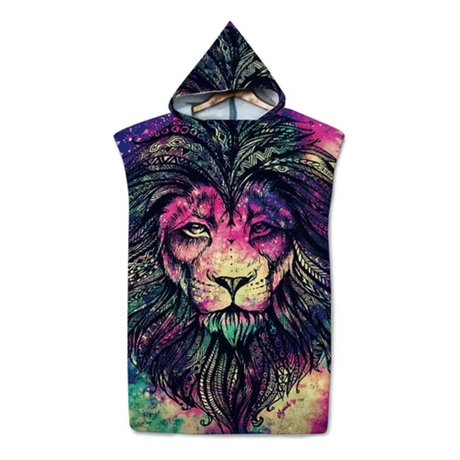 Genérico - Pack 3 Surf Poncho Cambiador Toalla Capucha Hombre Diseños