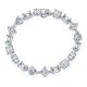 thumbnail image 1 of Pulsera de Tenis Mixta de Moissanita Variada de 16-18 Pulgadas para Mujer Color D VVS1 Plata de Ley S925 Diamante Creado en Laboratorio Pulsera de Tenis Perfecta para Uso Diario, 1 of 9