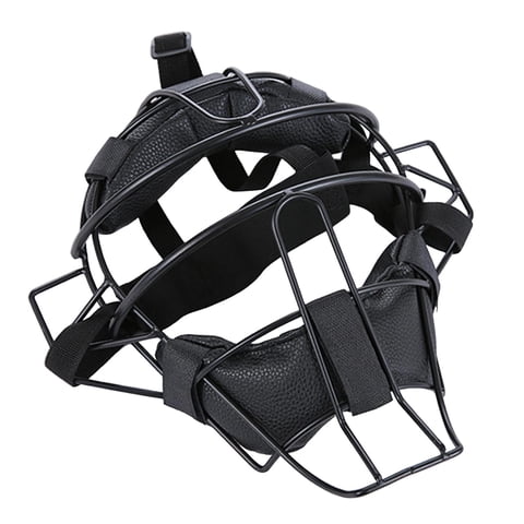 Ioensy - Mascarilla De Softbol Para Adultos Niños Máscara De Campo De Softbol Duradera Visión Amplia Negro
