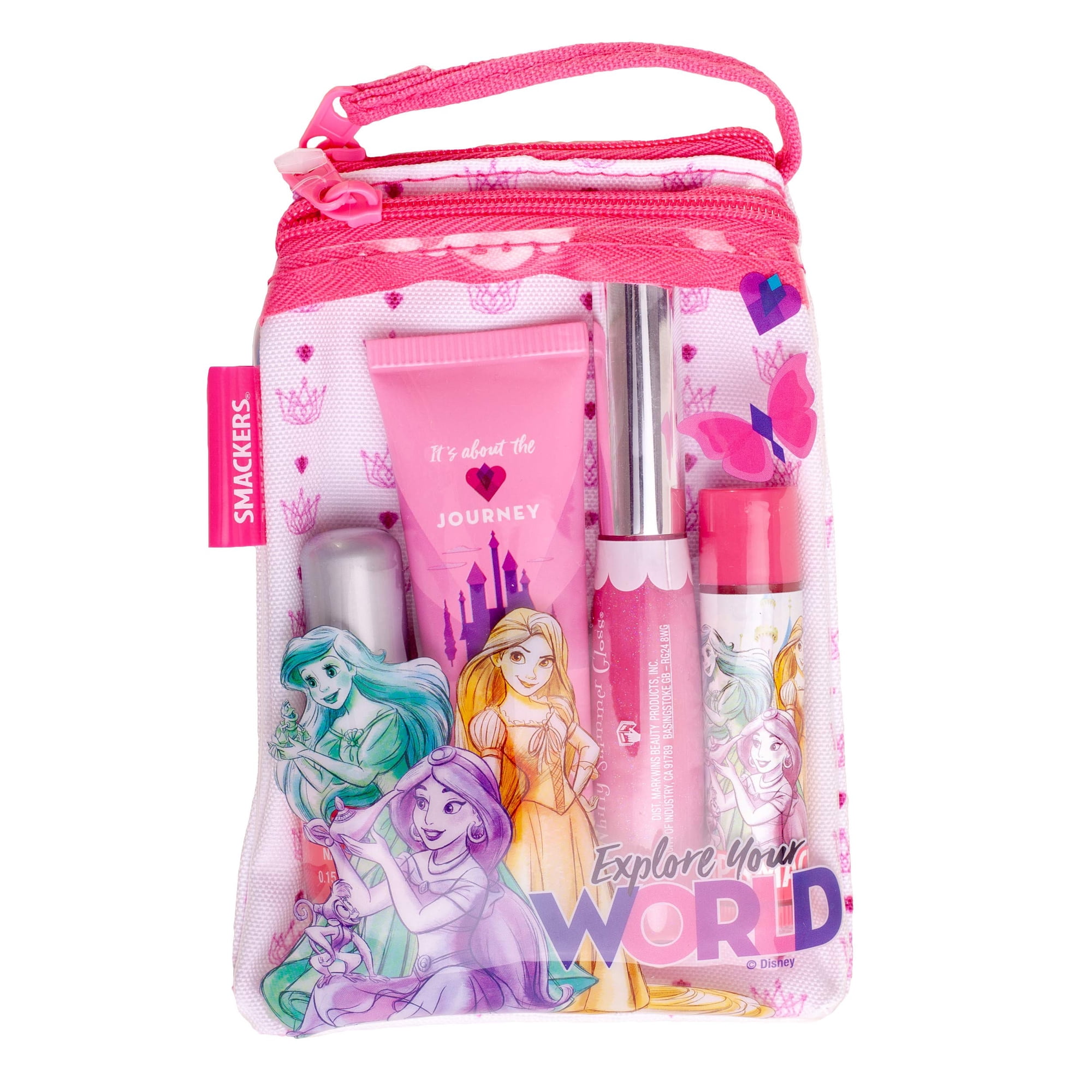 Set De Maquillaje Lip Smacker Princess Glam Bag Con Bálsamo Labial Y Brillo