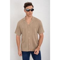 Likeshop - Camisa Hombre Hilo Algodon Verano Calidad Premium Diseño Cuadros 7223
