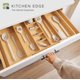 thumbnail image 2 of Organizador de cajones de cocina KitchenEdge ajustable de bambú, 2 of 6