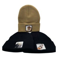 Ekolmac Center - Pack 3 Gorros Beanies Lana Diseño Animales Unisex Para Adultos Y Jovenes
