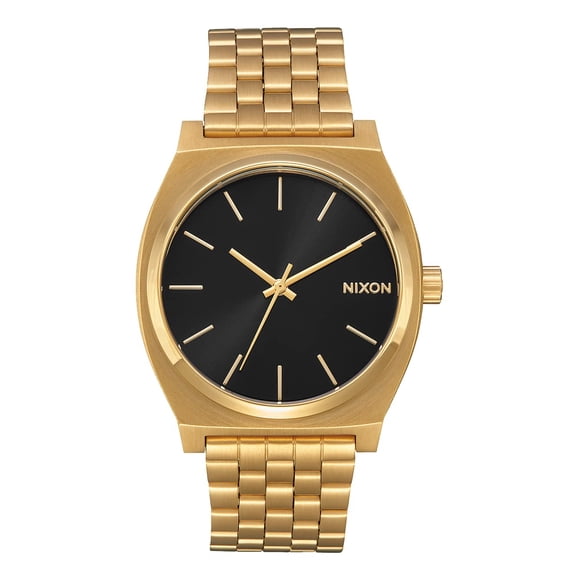 Reloj Nixon Time Teller Sunray, color dorado y negro, 37 mm, para mujer