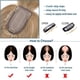 thumbnail image 2 of Loveternal Postizo 100% Cabello Humano Real Toppers con Flequillo para Mujer 16 Pulgadas (Blonde） Oscuro, 2 of 6