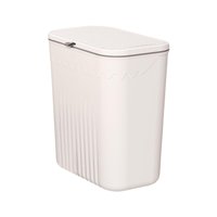 Bothyi - Contenedor De Basura Para Cocina, Ahorro De Espacio, Soporte Para Contenedor De Basura Para Esquina De Gabinete, Blanco