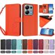thumbnail image 4 of Funda Cartera Trébol para Xiaomi Redmi Note 13 Pro 4G con Ranuras Tarjetas y Carga Inalámbrica Naranja, 4 of 6