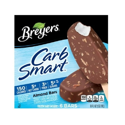 Helado Paleta Carbsmart Sabor Almendra Caja 532 Ml Breyers