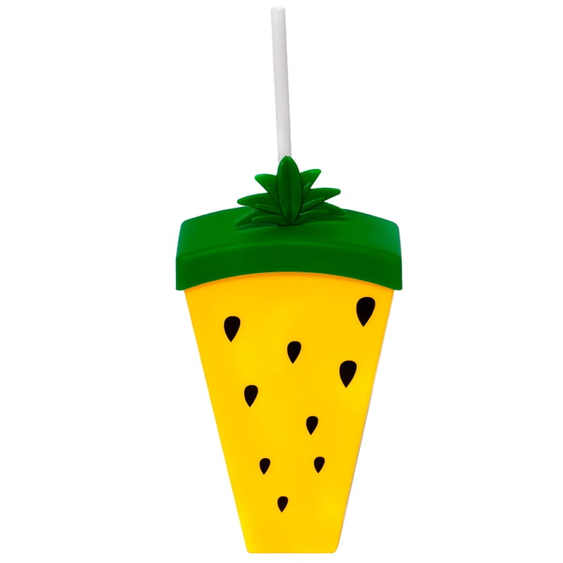 Wakeshome - Termo Con Bombilla Vaso Para Agua O Jugo Forma De Sandia