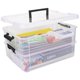 thumbnail image 1 of Caja de almacenamiento TERGOO 35x26x19 cm negra de 2 capas, 1 of 6