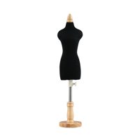 Magideal - Maniquí De Muñeca, Soporte Para Torso, Soporte De Exhibición Para Vestido De Muñeca, Diseño De Ropa, Maniquí De Costura En Miniatura Para Decoración , Base Redonda Base Redonda De 33 Cm.