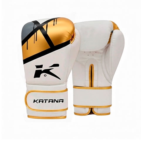 Genérico - Guantes De Boxeo Katana - F7 Ergo – Bgr-F7Pk - Oro Negro - 16 Onz