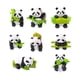 thumbnail image 3 of Figuras de Panda de resina para decoración de mesa, escultura decorativa pintada a mano, adorno de jardín para habitación de niños, accesorio bonito,, 3 of 5
