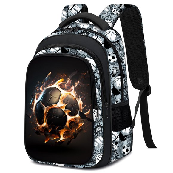 Mochila Fitvc 44 cm de Fútbol para Niños – Bolsa Escolar