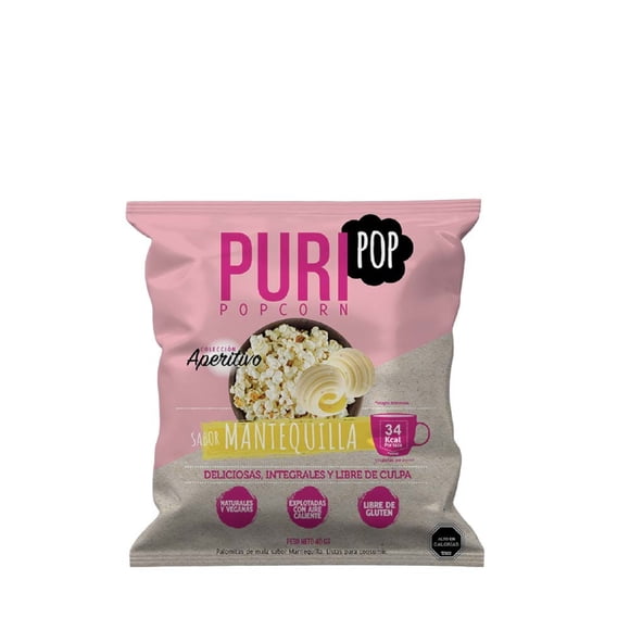 Puripop Popcorn Sabor Mantequilla