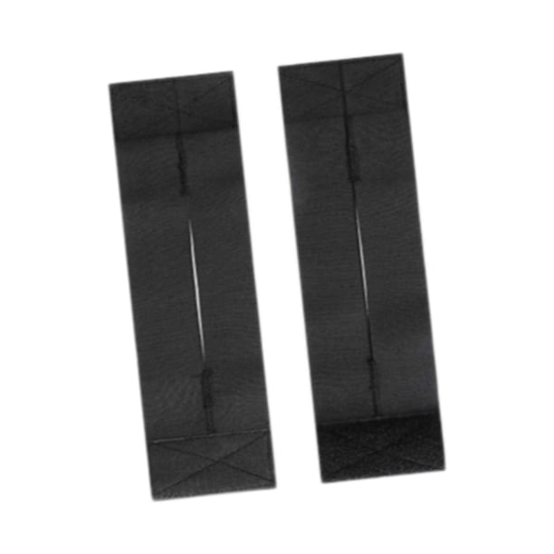 2 piezas de correas para guantes de béisbol y sóftbol, accesorios de regalo, se adaptan a todos los guantes, cierre rápido y sencillo, resistentes y Negro