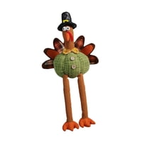 Magideal - Escultura De Muñeca De Pierna Larga Para Decoración De Acción De Gracias, Pavo De Peluche De Cosecha De Otoño Para Estante, Sofá, Guardería, Mujeres Y Verde