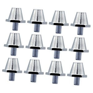 Magideal - 12X Tacos De Fútbol, Clavos Para Botas De Fútbol Tacos De Rugby Tacos De Repuesto De Metal Para Terreno Firme Tacos De Fútbol Para Entrenamiento Con 11Mm