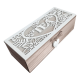thumbnail image 1 of Caja de té mediana de madera 3 espacios corazón colgante, 1 of 3