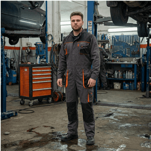 T-World - Overol De Trabajo Actium Canvas Gris