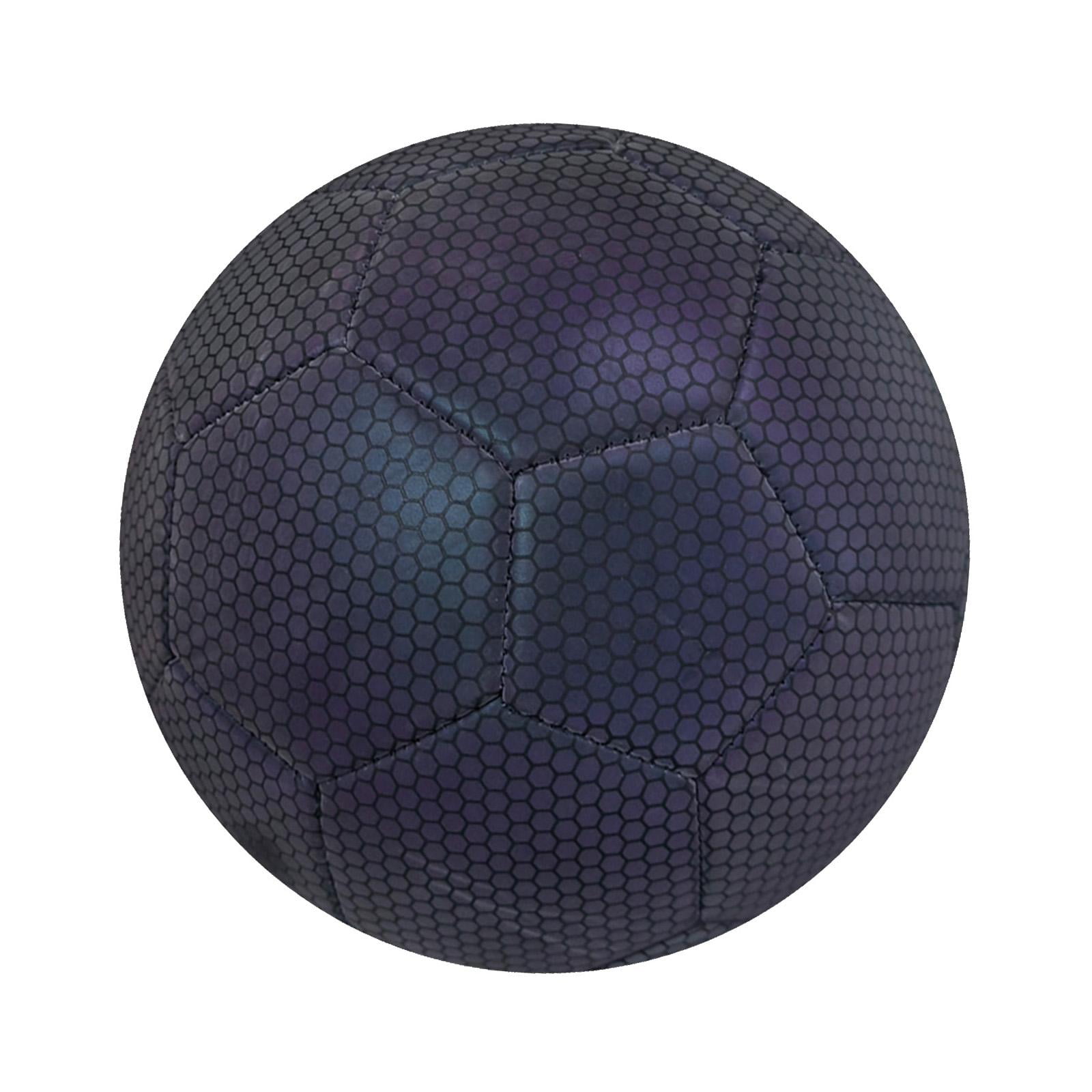 Magideal - Balón De Fútbol Holográfico Tamaño 5, Balón De Fútbol Resistente Al Desgaste, Balón Brillante De Cuero Pu De Primera Calidad, Balón Oficial De Partido