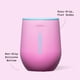 thumbnail image 4 of Vaso de vino sin tallo Corkcicle, 12 onzas, triple aislante, rosa, 4 of 8