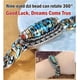 thumbnail image 4 of Pulsera de cuentas Dzi de nueve ojos con mantra turquesa de seis caracteres, pulsera de cuentas Dzi de nueve ojos giratorias con transferencia, pulsera amuleto de la suerte para la meditación que atra, 4 of 7