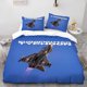 thumbnail image 1 of Typhoon Fighter Printed Duvet Cover Set Three-Piece Bedding Set with Duvet Cover and 2 Pillowcases Soft and Comfortable for All Seasons, 1 of 1
