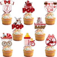 Amnbrei 24 Toppers Brillantes Para Cupcakes De Baby Shower