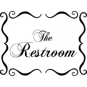 Rienda Libre Graphics - Decomural The Restroom Toilet Bathroom Ws-50008
