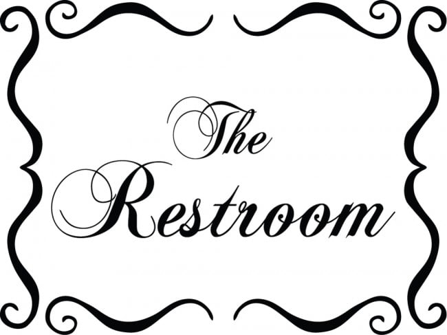 Rienda Libre Graphics - Decomural The Restroom Toilet Bathroom Ws-50008