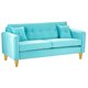 thumbnail image 2 of Sofa New Retro 3 Cuerpos Felpa 01 Turquesa, 2 of 5