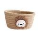 thumbnail image 5 of Cesta De Almacenamiento De Hilo De Algodón Tejido A Mano, Contenedor De Mesa, Organizador De Juguetes, Decoración, León Marrón, 5 of 5