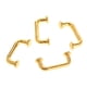 thumbnail image 5 of 1:12 Mini Tirones Forma De Arco De Casa De Mu?ecas Para Armario De Puerta Grande 4 Piezas Dorado, 5 of 5