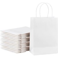 De Gaune - Bolsas De Papel Kraft Blanco Con Manilla 22X32 (50 Unidades)