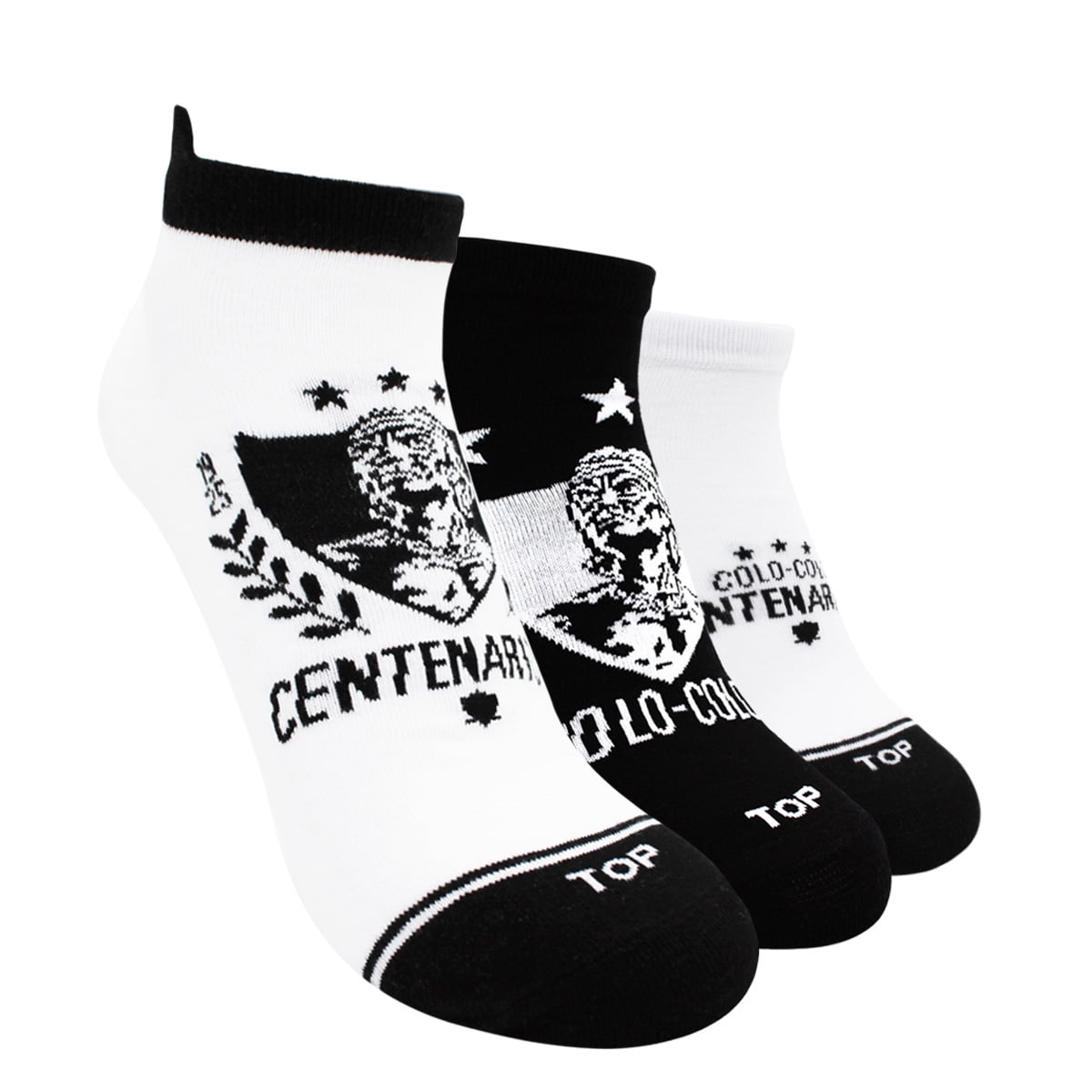 Top - Calcetines Tobilleros Algodón Pack 3 Colo-colo C2