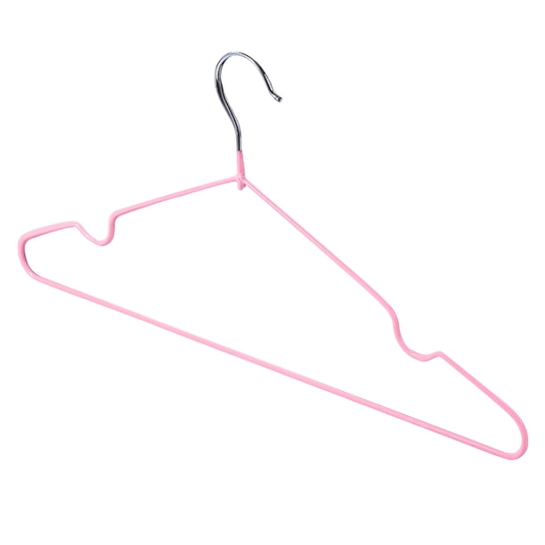 Percha para ropa de adulto, percha de ropa revestida de plástico, percha de ropa de metal antideslizante sin costuras, percha de ropa, 1 pieza