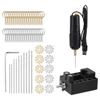 Ioensy - Mini Grabador De Taladro Eléctrico Portátil Para Artesanía De Resina Epoxi Con Piezas