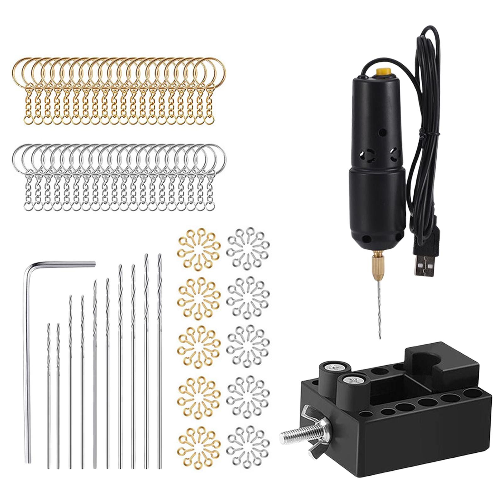 Ioensy - Mini Grabador De Taladro Eléctrico Portátil Para Artesanía De Resina Epoxi Con Piezas