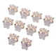 thumbnail image 4 of 10 Unids Perla Rhinestone Flor Botón Diamante Flatback Adornos 20x19x8mm, 4 of 5